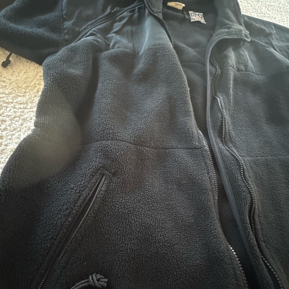 Men's Black Fleece Jacket - Picture 2 of 10